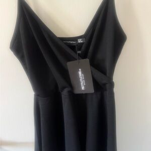 PrettyLittleThing Elegant Black Strapless Dress